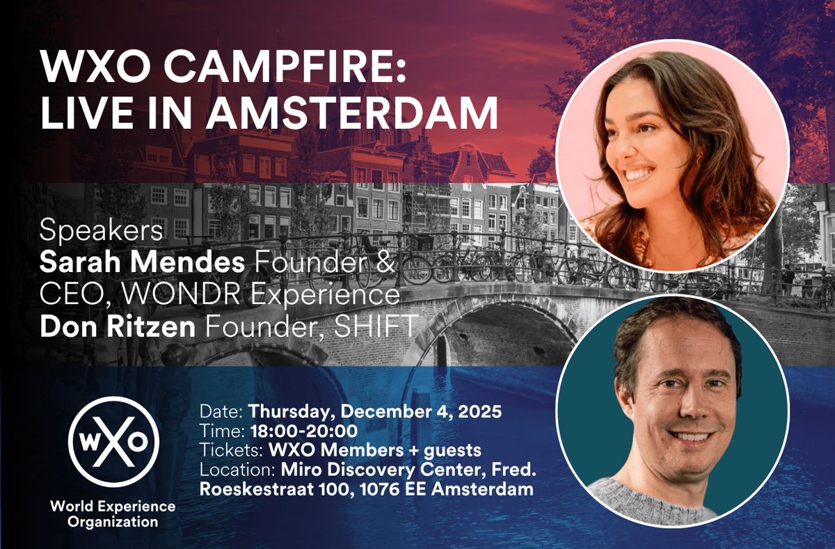 WXO Live Campfire in Amsterdam | Speakers: Don Ritzen (SHIFT) & Sarah ...