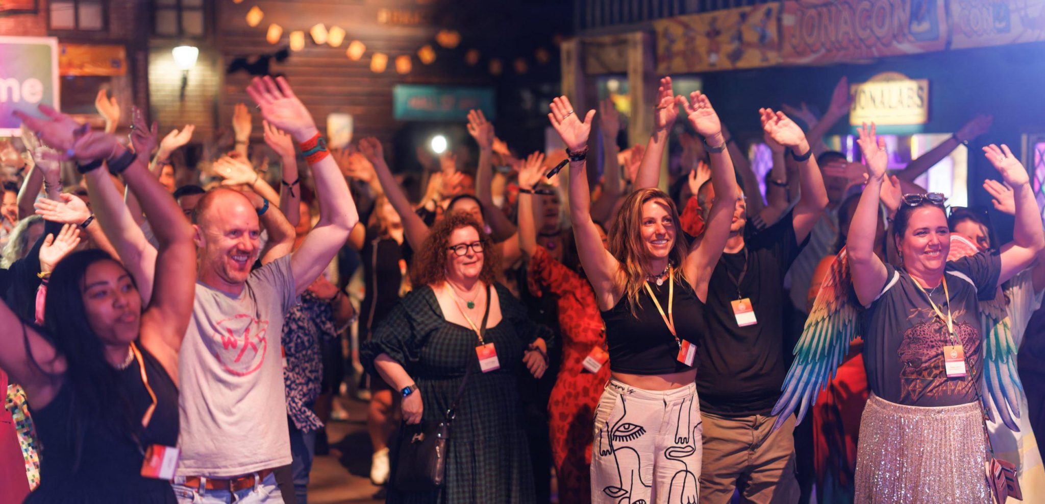 People dancing at the closing ceremony of WXS2026