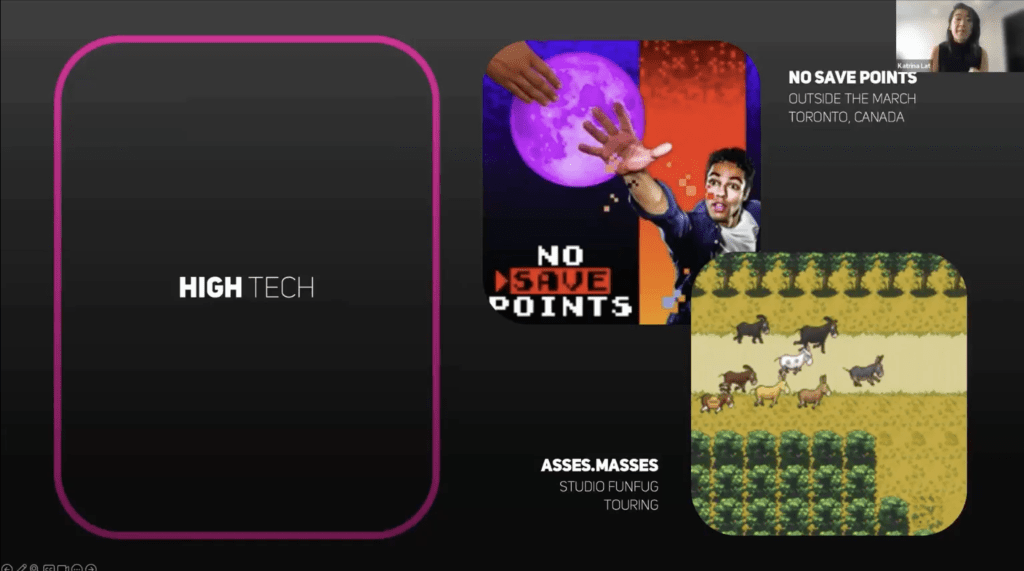 Technology is core to the experience of No Save Points and asses.masses.