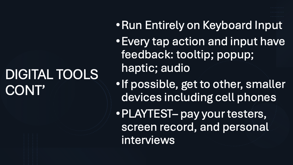 A list of digital accessibility tools